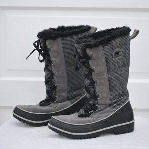 Sorel Tivoli High Boots Tweed/Suede - 8 1/2